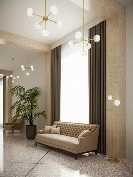 MOLECOLA 275.09 - Brass pendant lamp by Il Fanale - view 3